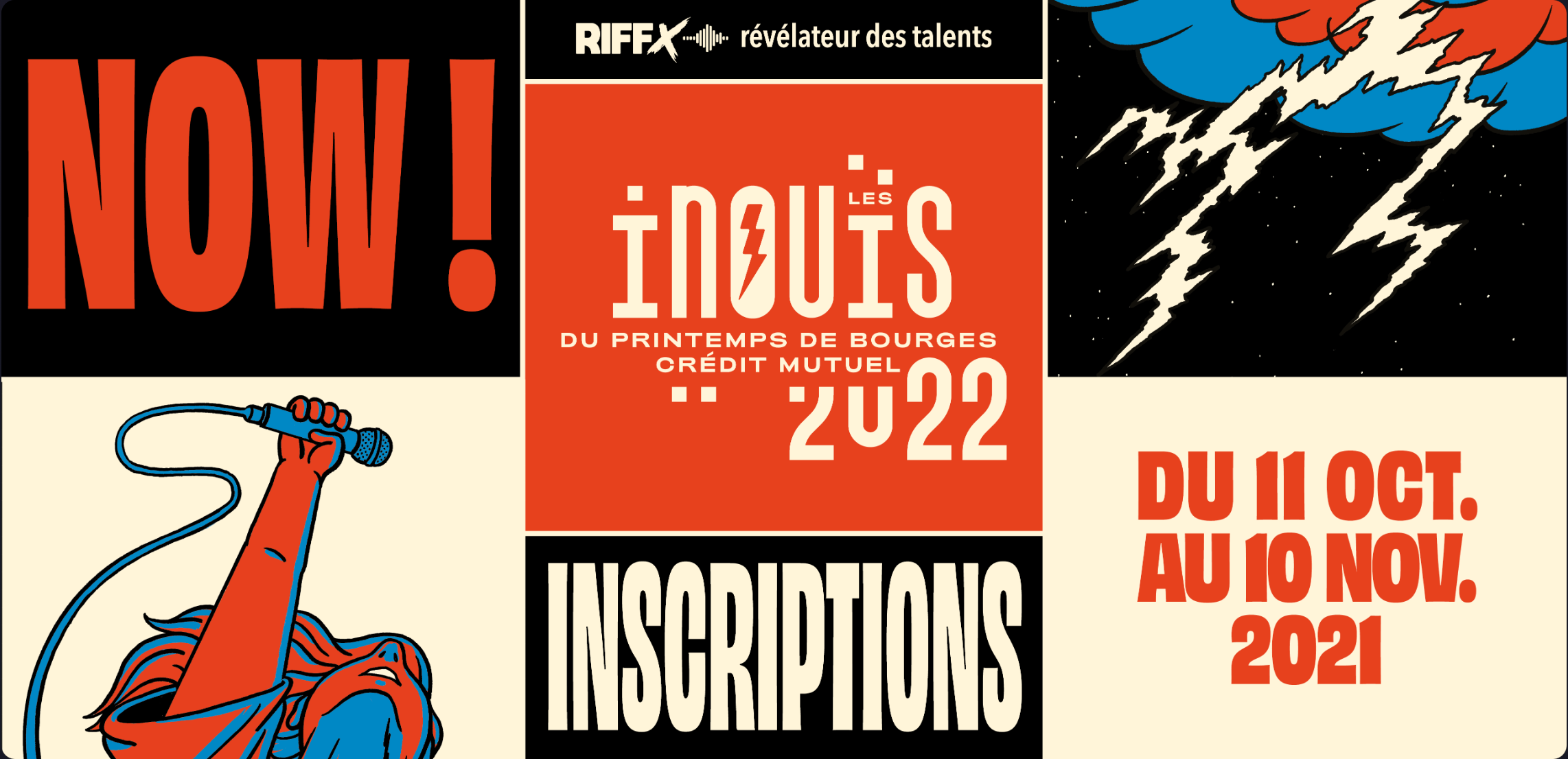 Appel à candidature les iNOUïS du Printemps de Bourges Crédit Mutuel 2022
